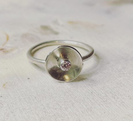 Satellite gem ring